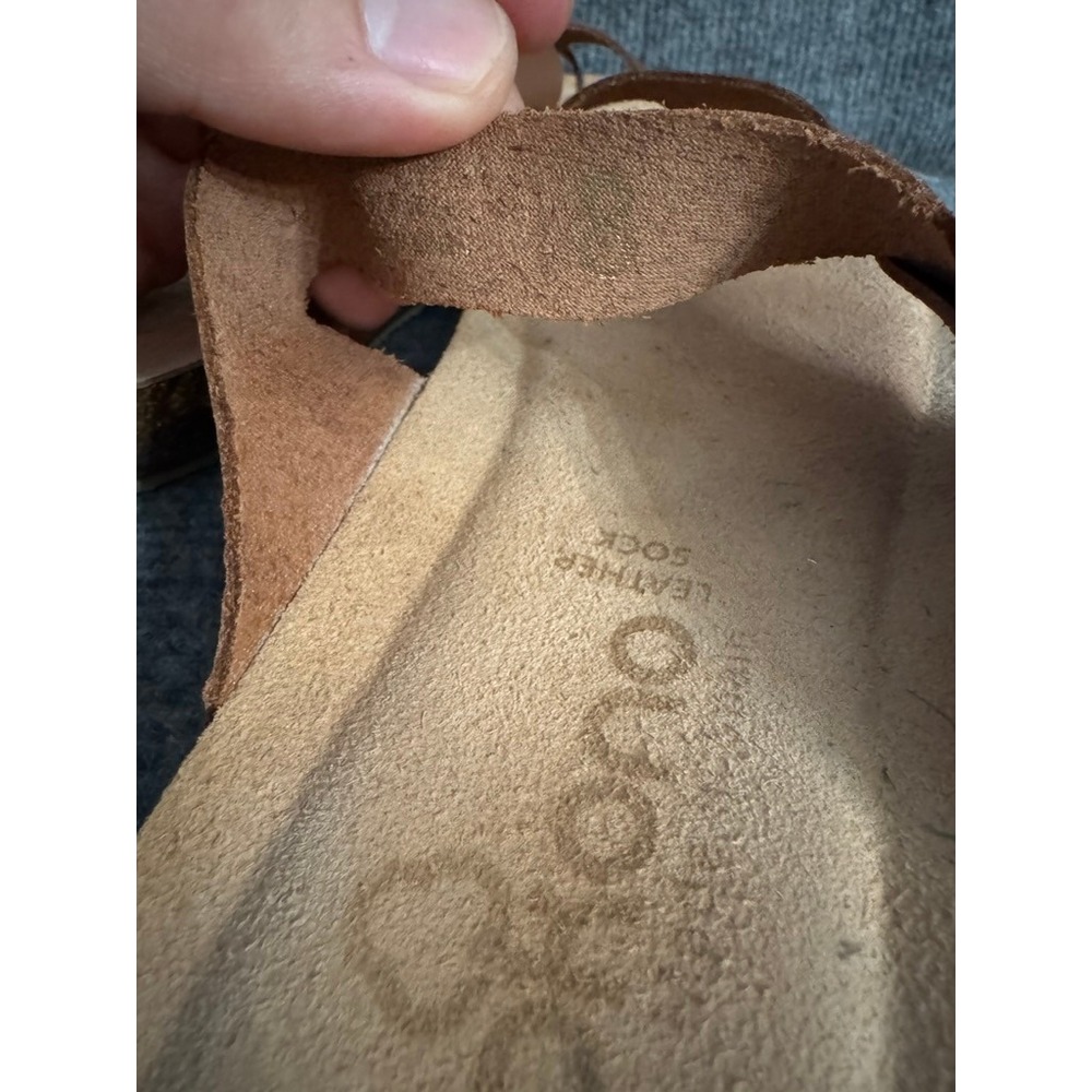 Yokono Ibiza 013 Brown Leather Thong Sandals Made in Spain Toe Loop Buckle 8 - Picture 9 of 9